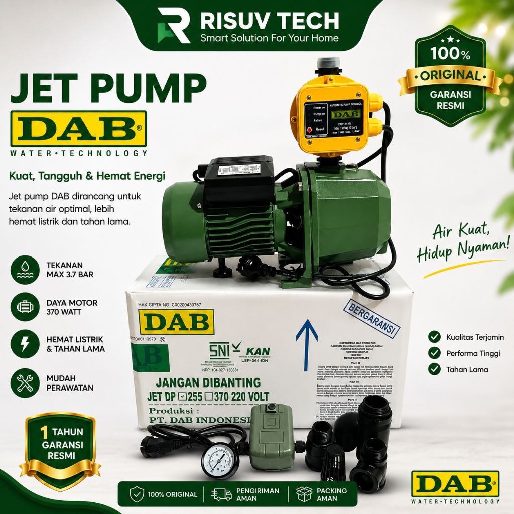 Pompa Air Jet Pump DAB 370 | Pompa Air Jet Pump DAB Indonesia - Non Automatic