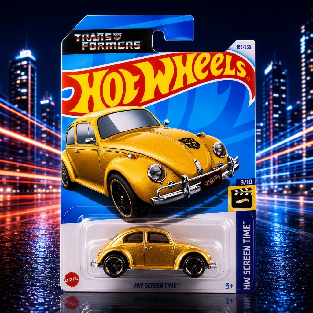Hotwheels Bumblebee (Volkswagen Beetle/VW kodok) Transformers series