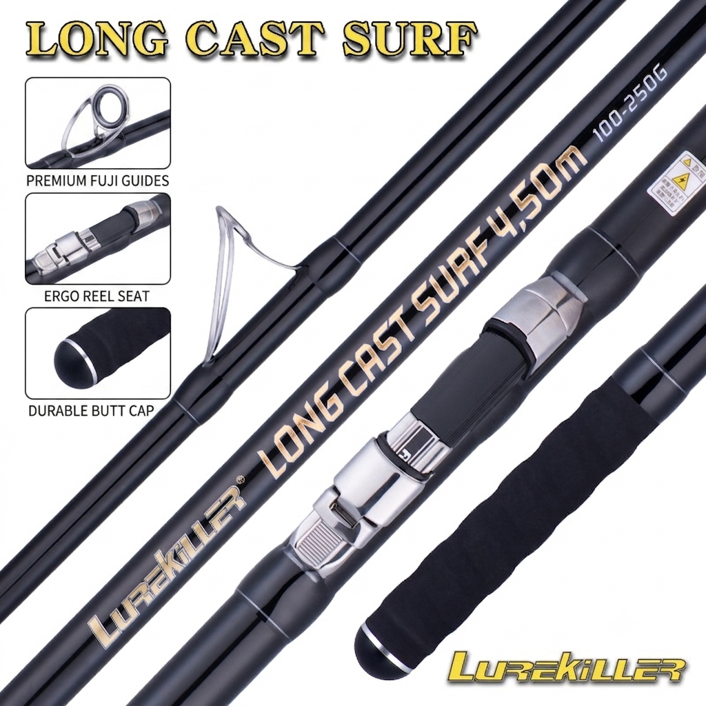 Joran Pancing Surfcasting Lurekiller Longcast 4.2M Carbon Toray Full Fuji Components Joran Pasiran 3