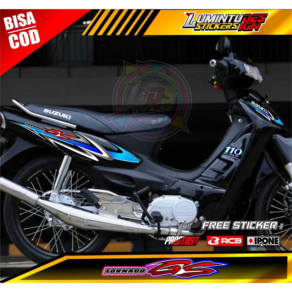 STRIPING VARIASI SUZUKI TORNADO GS / STICKER LIST VARIASI MOTOR TORNADO GS