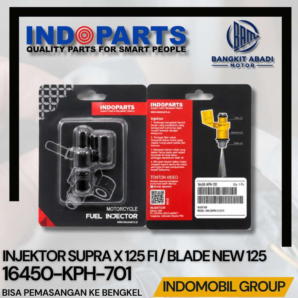 Indopart Injektor Supra X125 FI 16450-KPH-701
