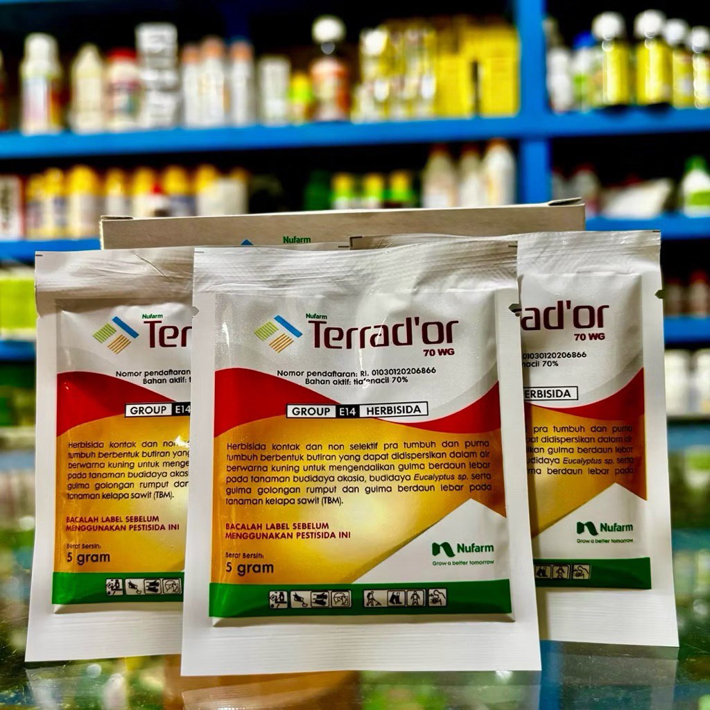 Herbisida TERRADOR 70WG Kemasan 5 Gram - Herbisida Terrad'or Tiafenacil 70% - Herbisida Kixor