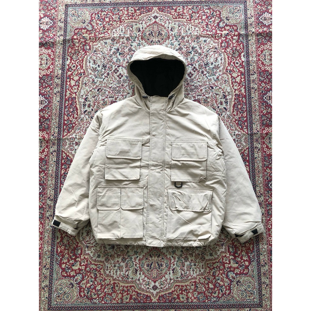 Gu utility multipocket warm padded jacket Vintage military utility multipocket winter jacket i614