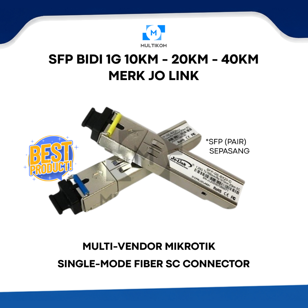 SFP BiDi 1G 10KM - 1G 20KM - 1G 40KM Merk JO LINK