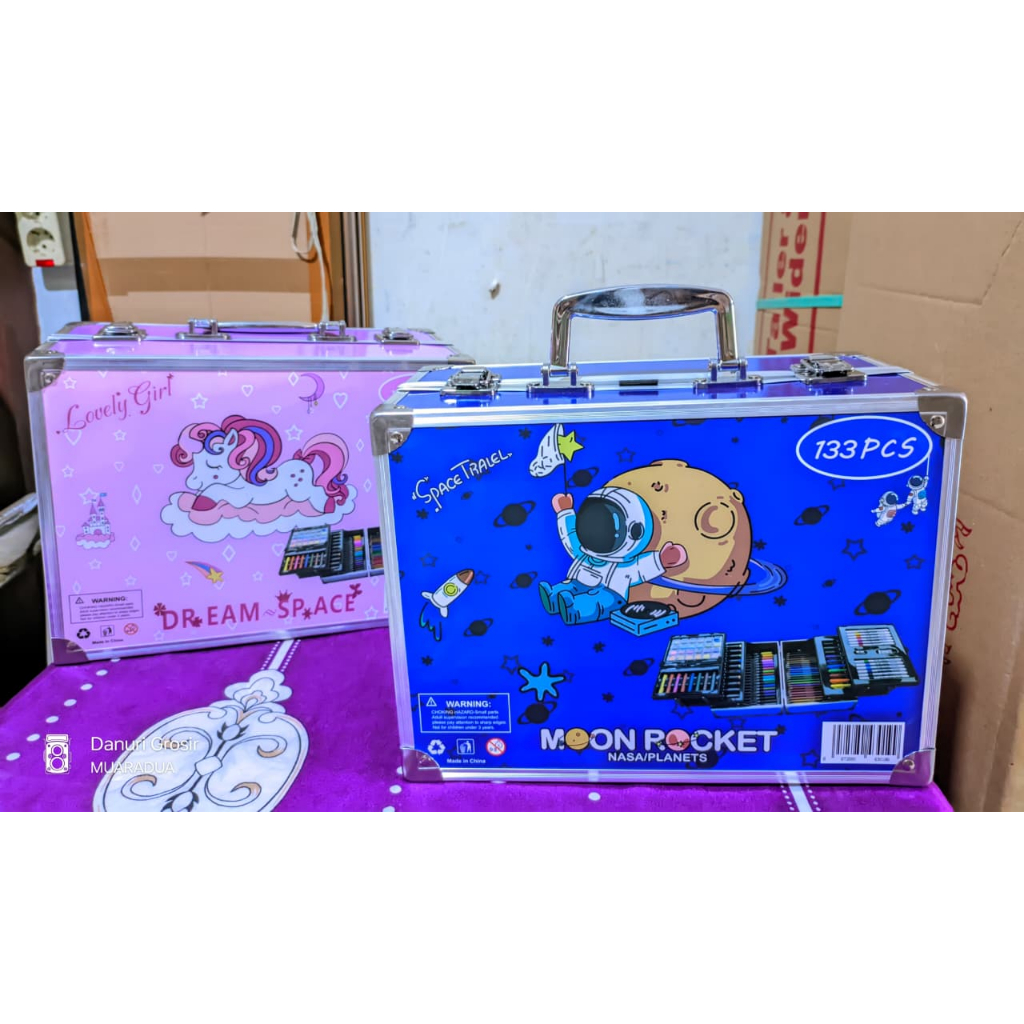 crayon set koper 133 pcs