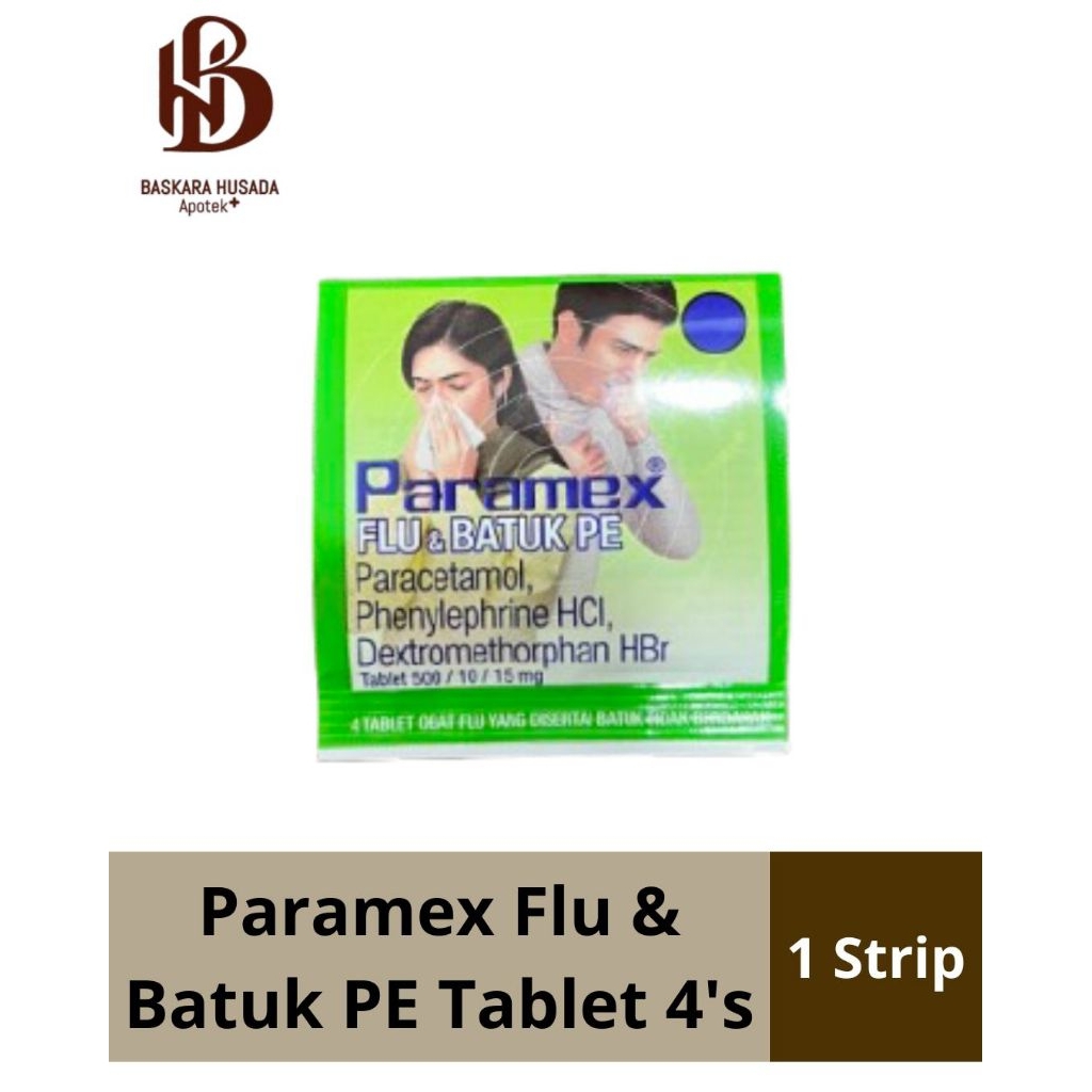 Paramex Flu dan batuk Pe 4 Tablet