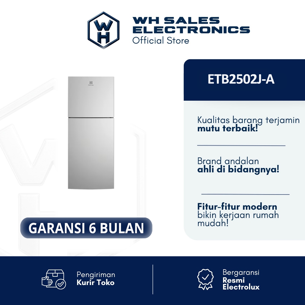 ELECTROLUX Kulkas 2 pintu UltimateTaste 300 225L ETB2502JA / ETB2502 J-A - BGRADE (JABODETABEK ONLY)