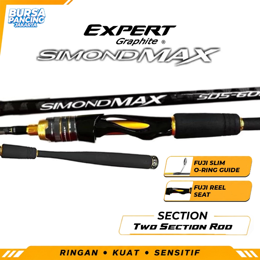 EXPERT GRAPHITE Joran Pancing Spinning SIMOND MAX SDS562 - SDS602 Hi-Carbon Blank Extra Kuat Fuji Co