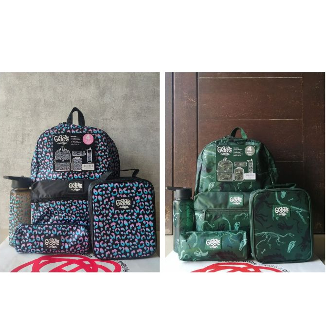 (ORIGINAL) Giggle by smigle Large $ piece bundle / tas sekolah SD