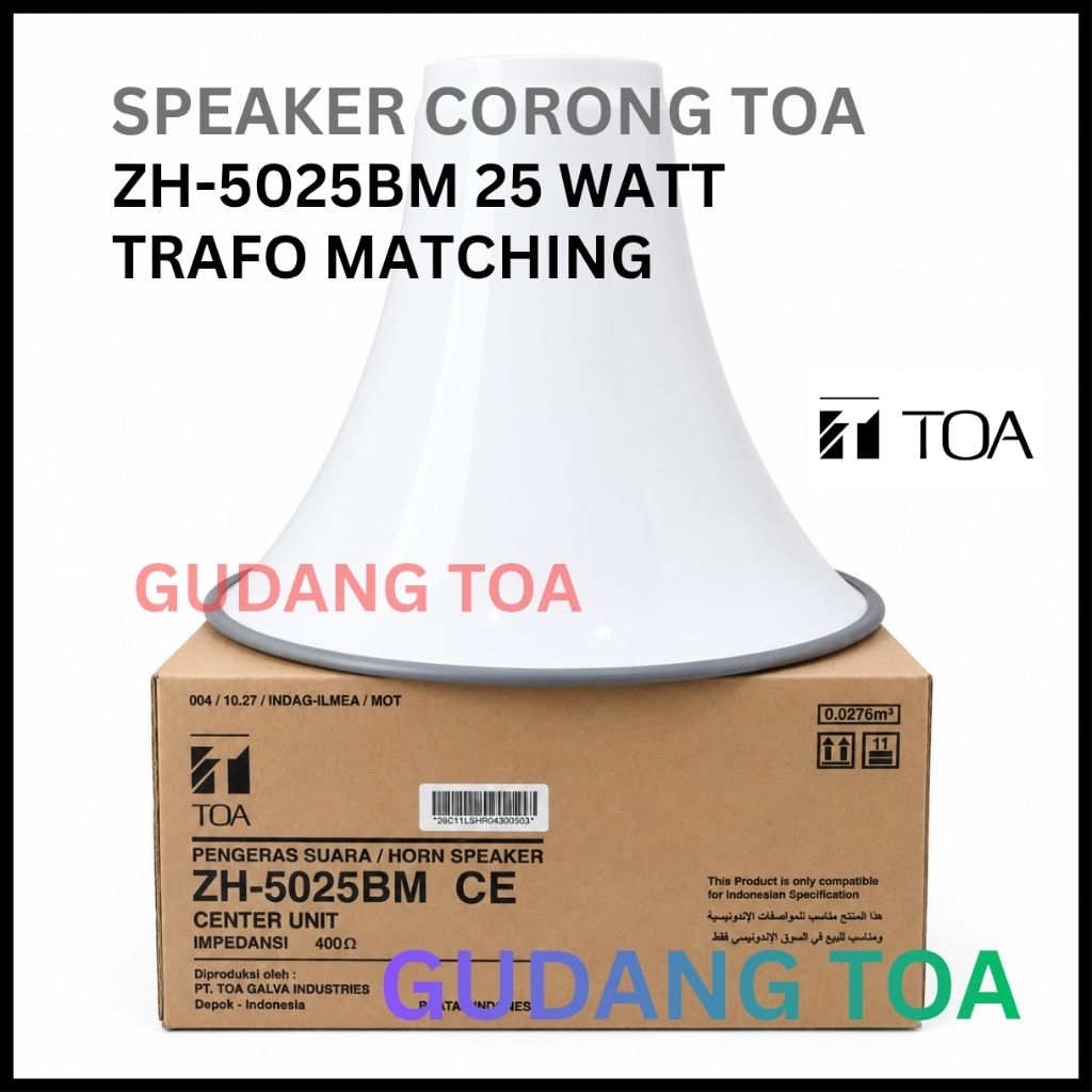 ZH-5025BM HORN SPEAKER CORONG TOA ZH-5025BM ZH 5025 TRAFO MATCHING IMPEDANSI TINGGI