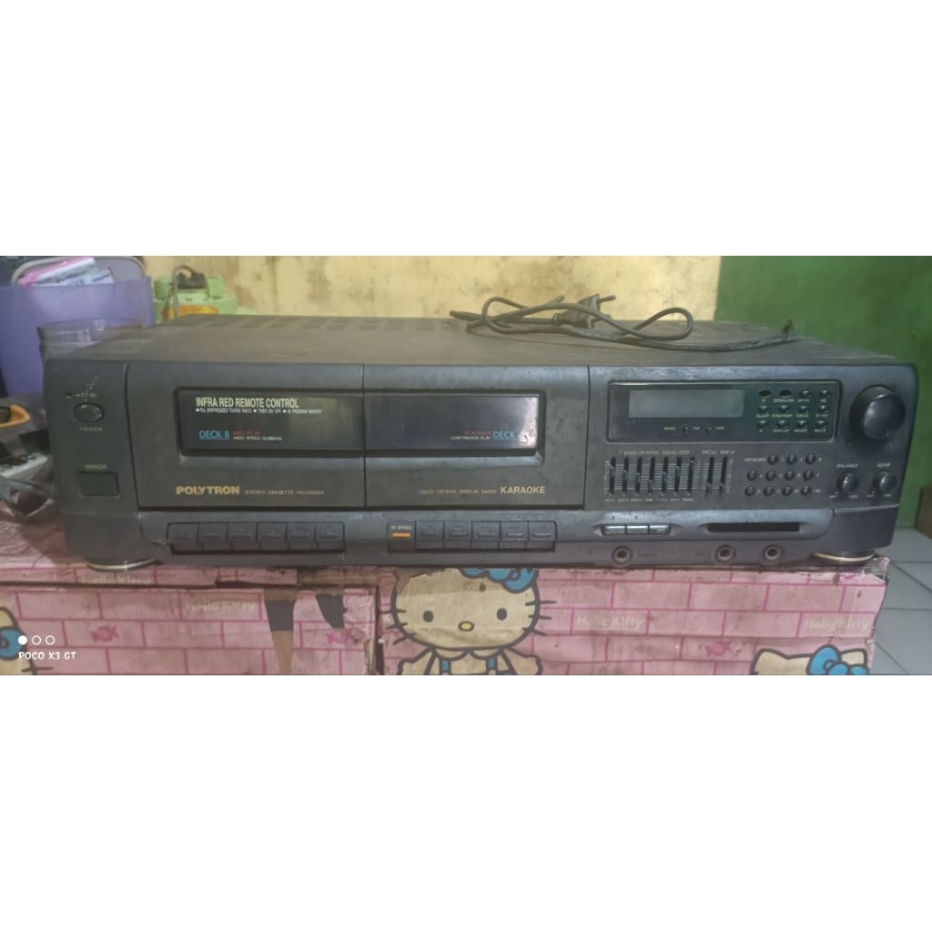 Tape deck polytron jadul seri BB632K