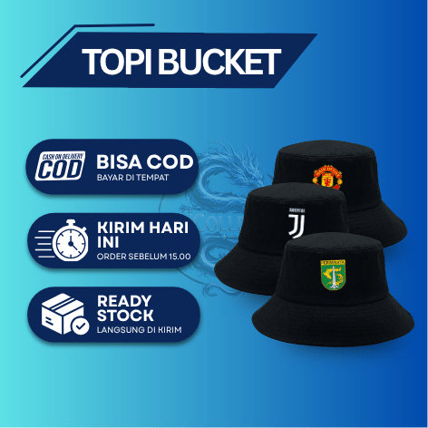 *COD* - TOPI BUCKET - TOPI LOGO BOLA - BUCKET LOGO BOLA - TOPI PERSEBAYA