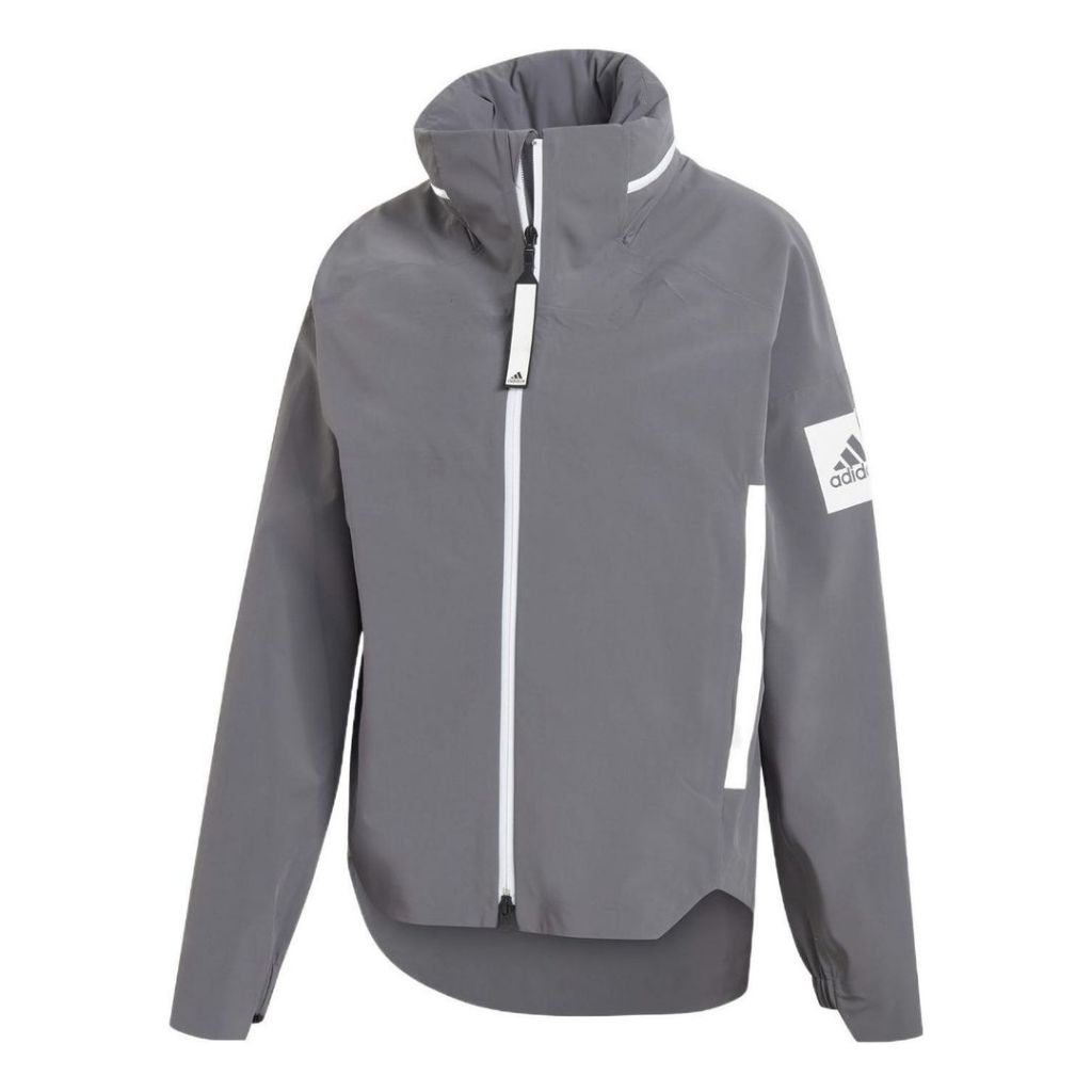 ADIDAS MYSHELTER RAIN.RDY JACKET – GREY FIVE / WHITE | GORPCORE PREMIUM | ORIGINAL