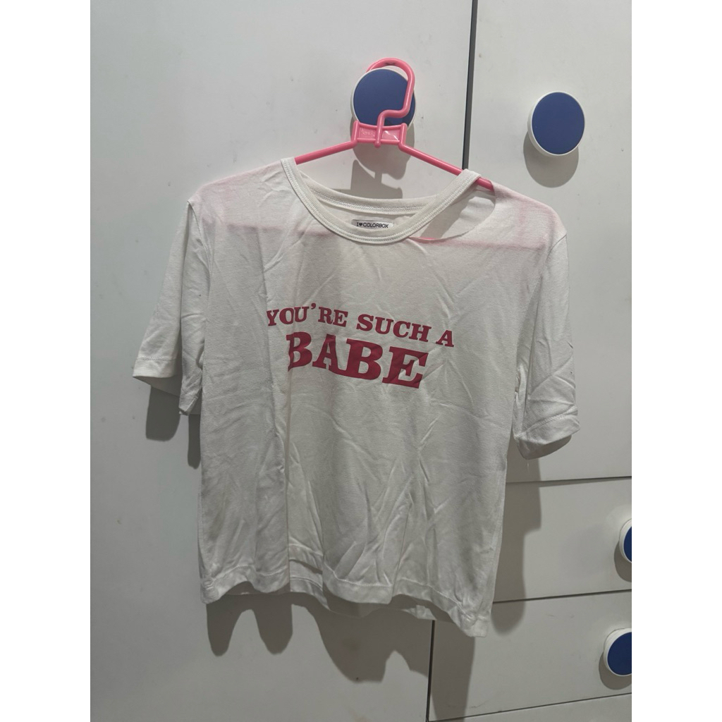 PL kaos crop tee COLORBOX