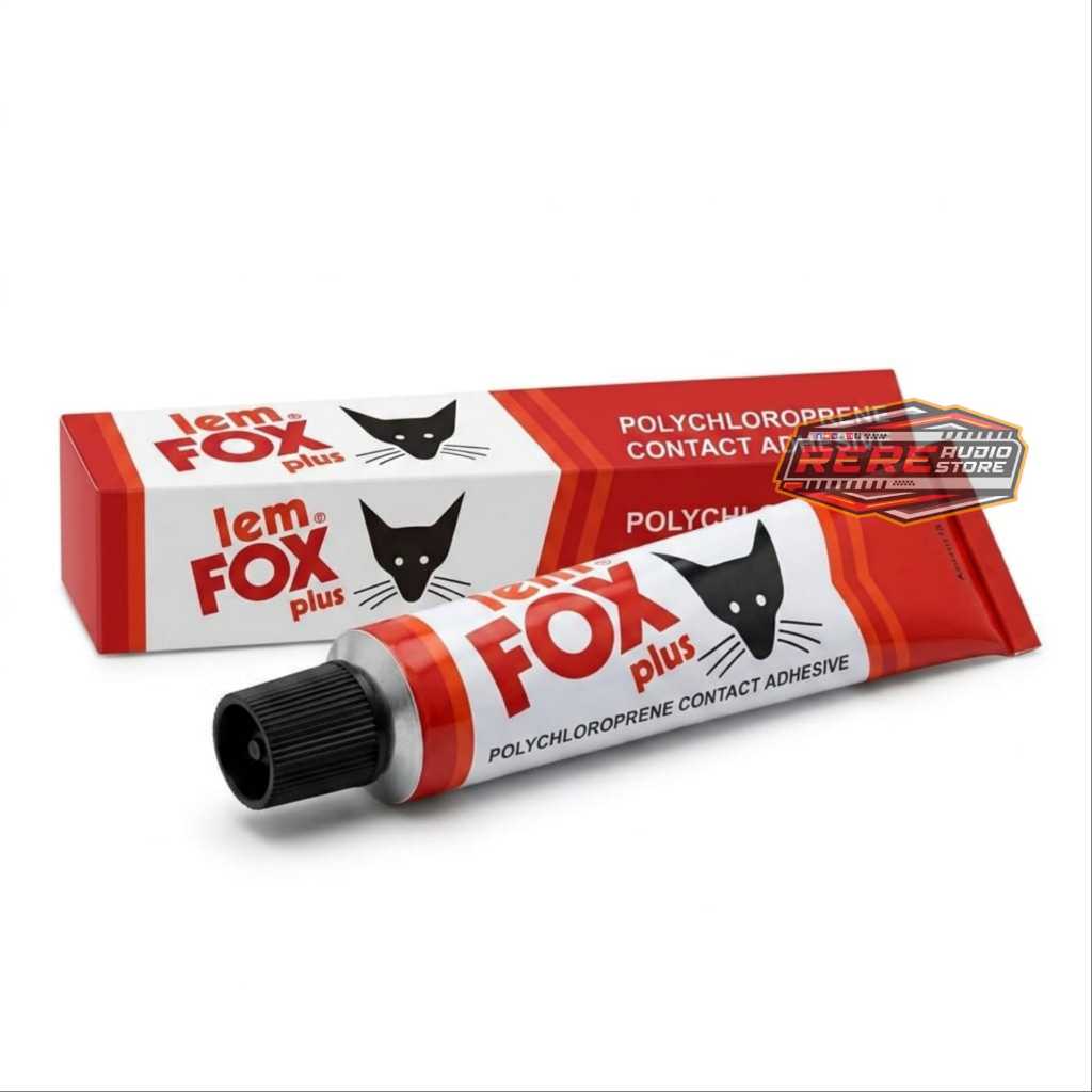 Lem Fox + Tube 20 Gram /kualitas pasti bagus / Merah Perekat Serbaguna / Glue Speaker