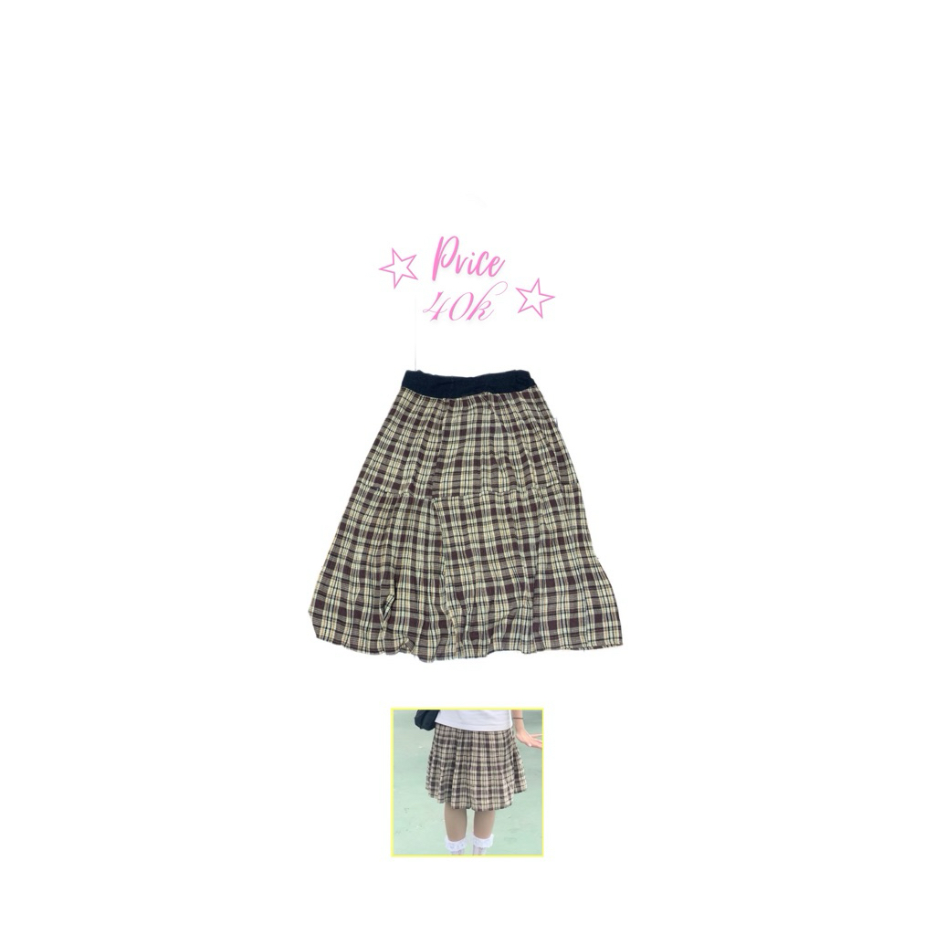 rok coklat (preloved)