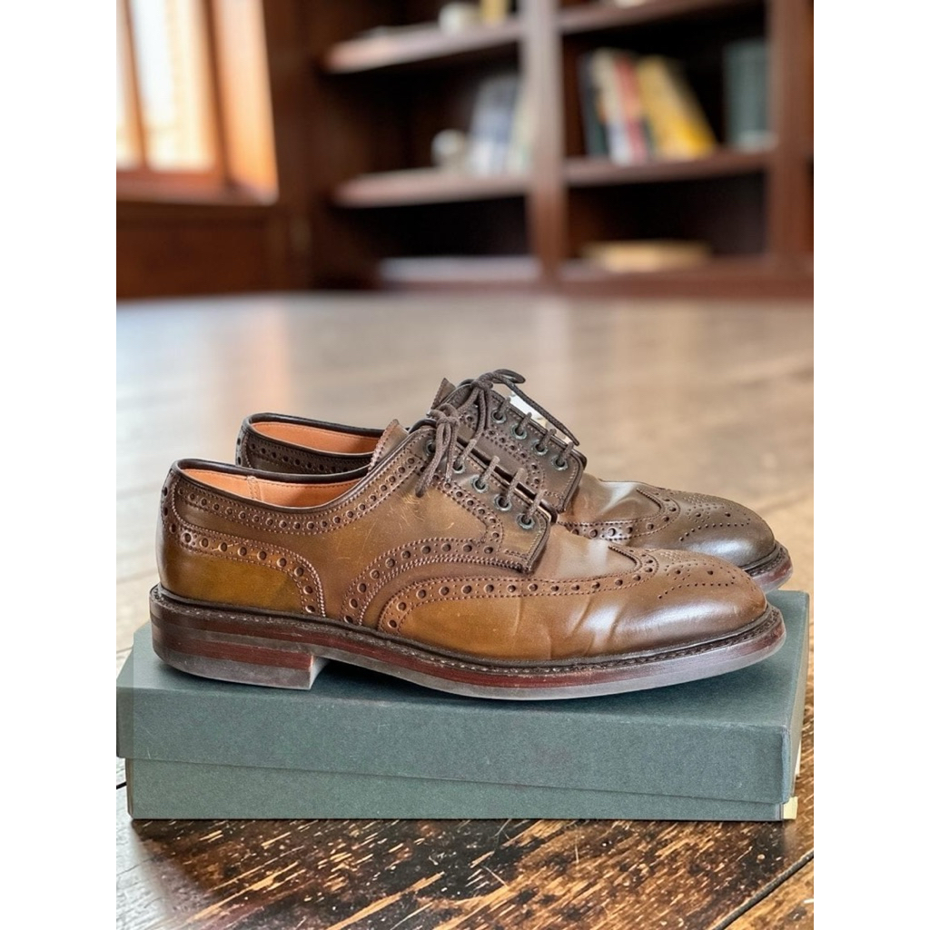 Crockett & Jones cardigan Shell  Cordovan  Brogue Shoes