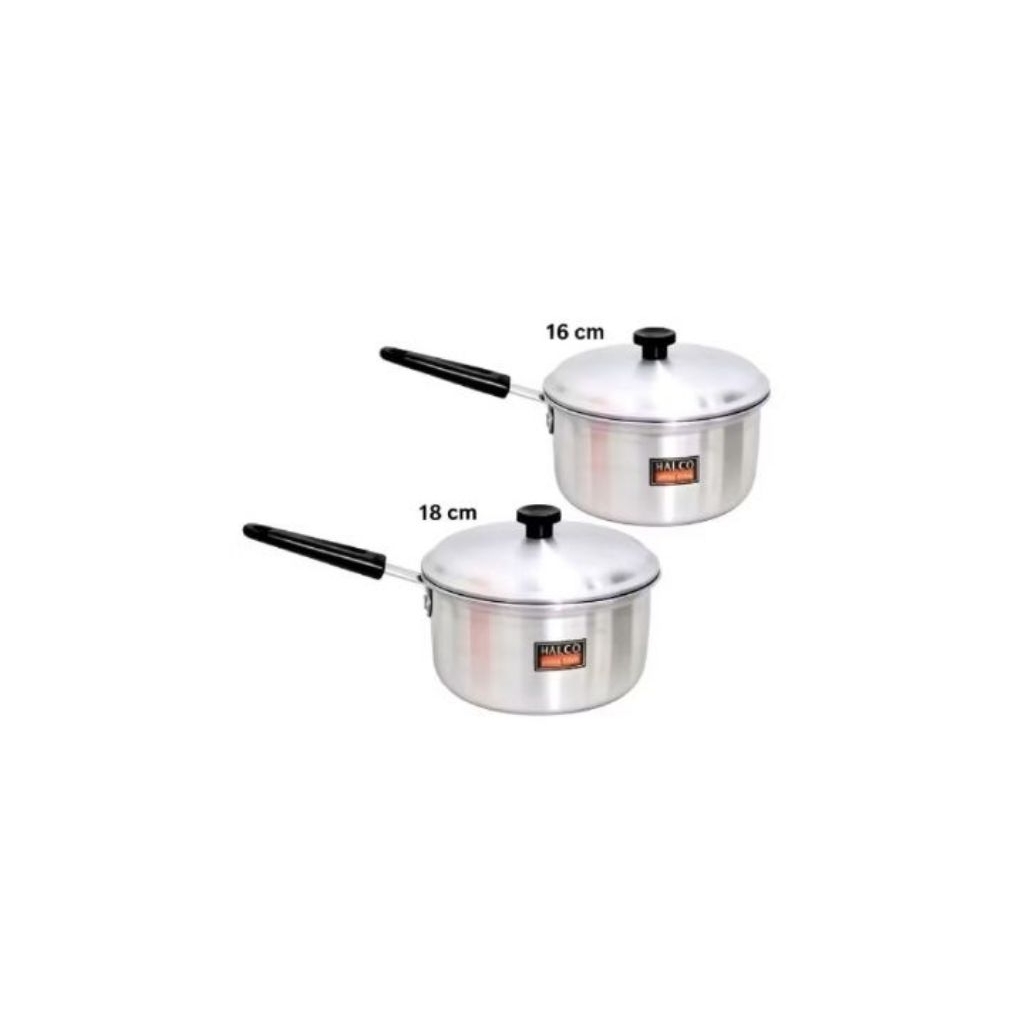 Panci Halco/Panci Bubur/Panci Susu/Panci Masak Mie Panci Gagang Halco 16/18 Cm