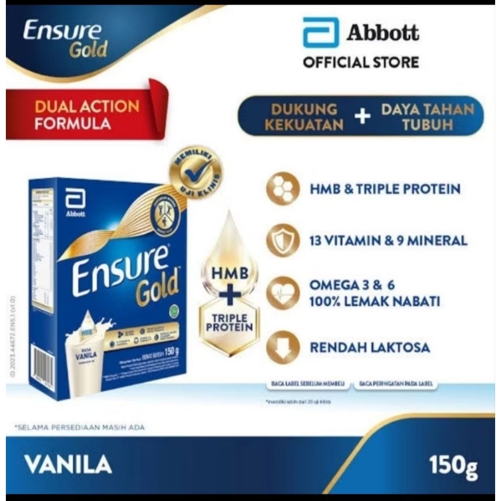 Ensure gold vanila 150gr