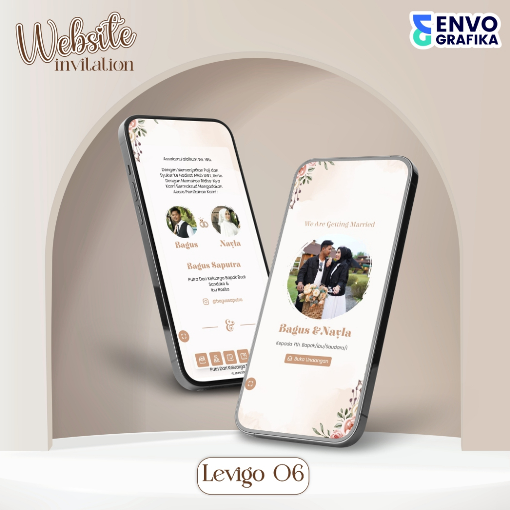 UNDANGAN DIGITAL WEBSITE PERNIKAHAN | UNDANGAN WEBSITE RUSTIC LEVIGO 06