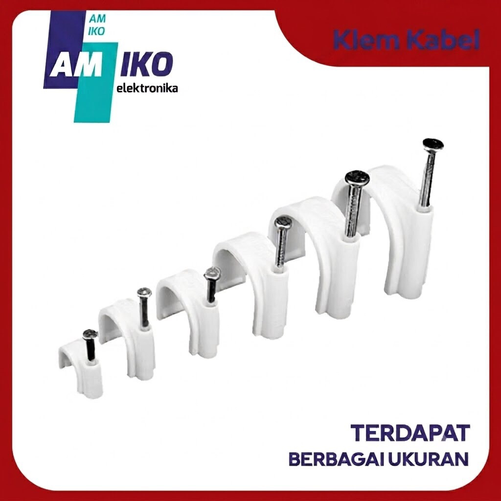 AMIKO Klem kabel | Klem Kabel Paku Beton AMIKO Anti Karat