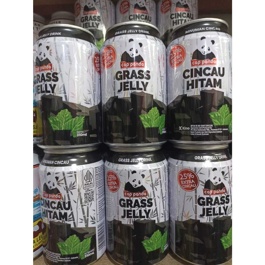 Cincau Hitam Cap Panda Kaleng 310 mL