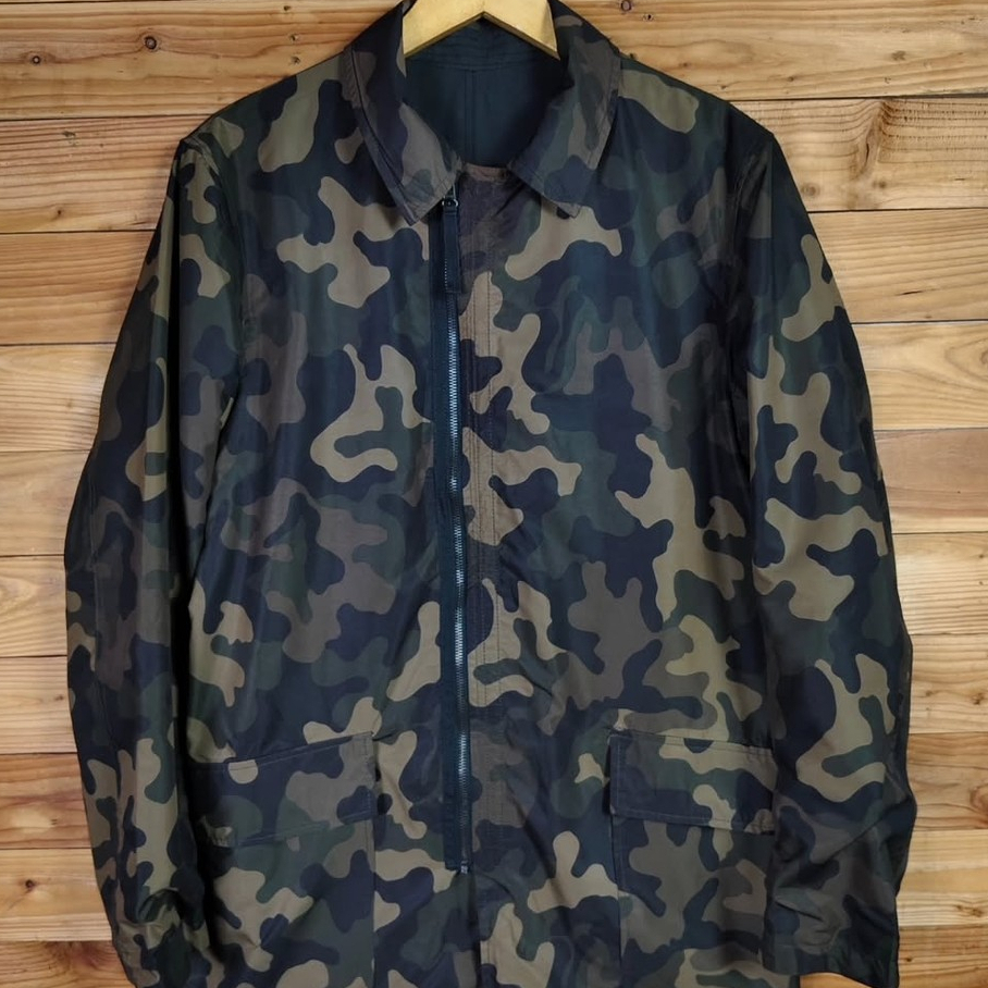 KAI AAKMANN CAMO REVERSIBLE PARKA JACKET SIZE M to L, LD 110