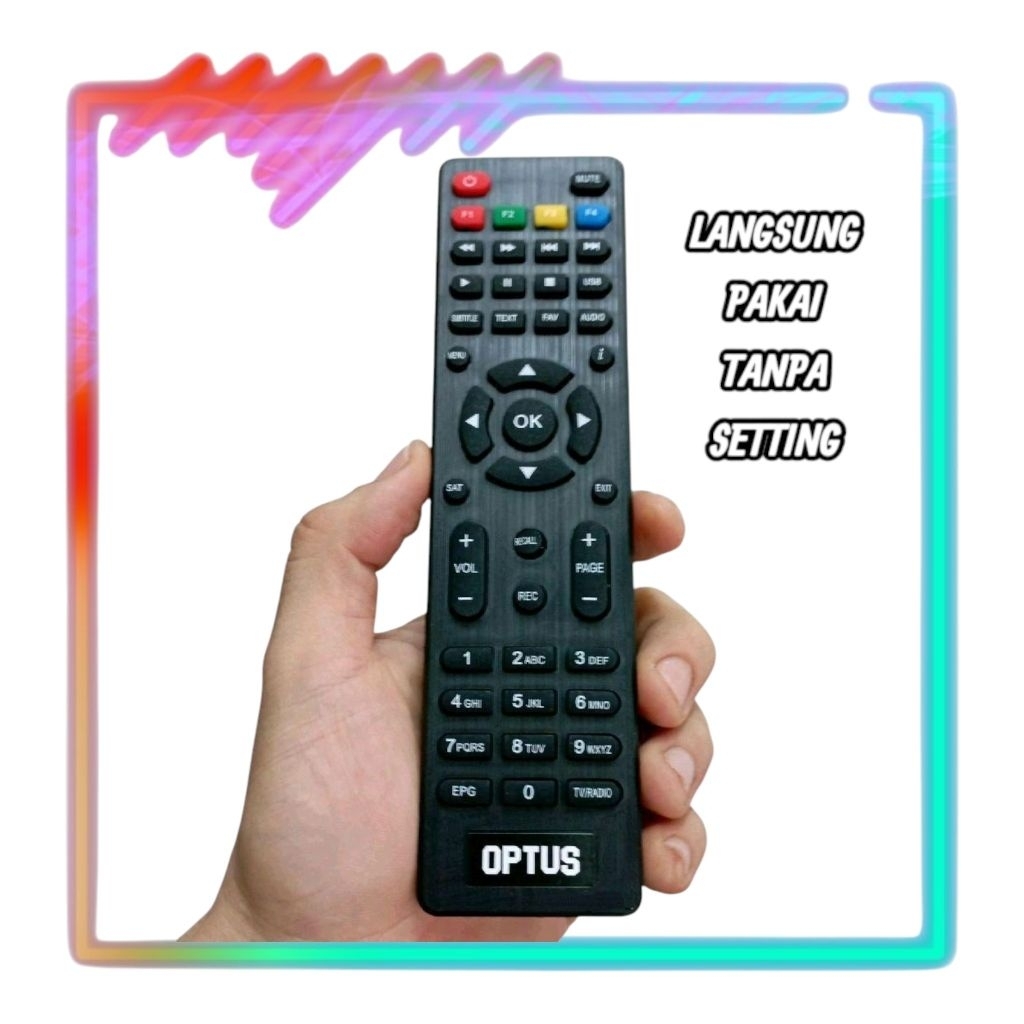 Remot Remote Receiver Parabola Pengganti Tanpa Setting KVISION GOL OPTUS 66 HD MNC Group RCTI Set To