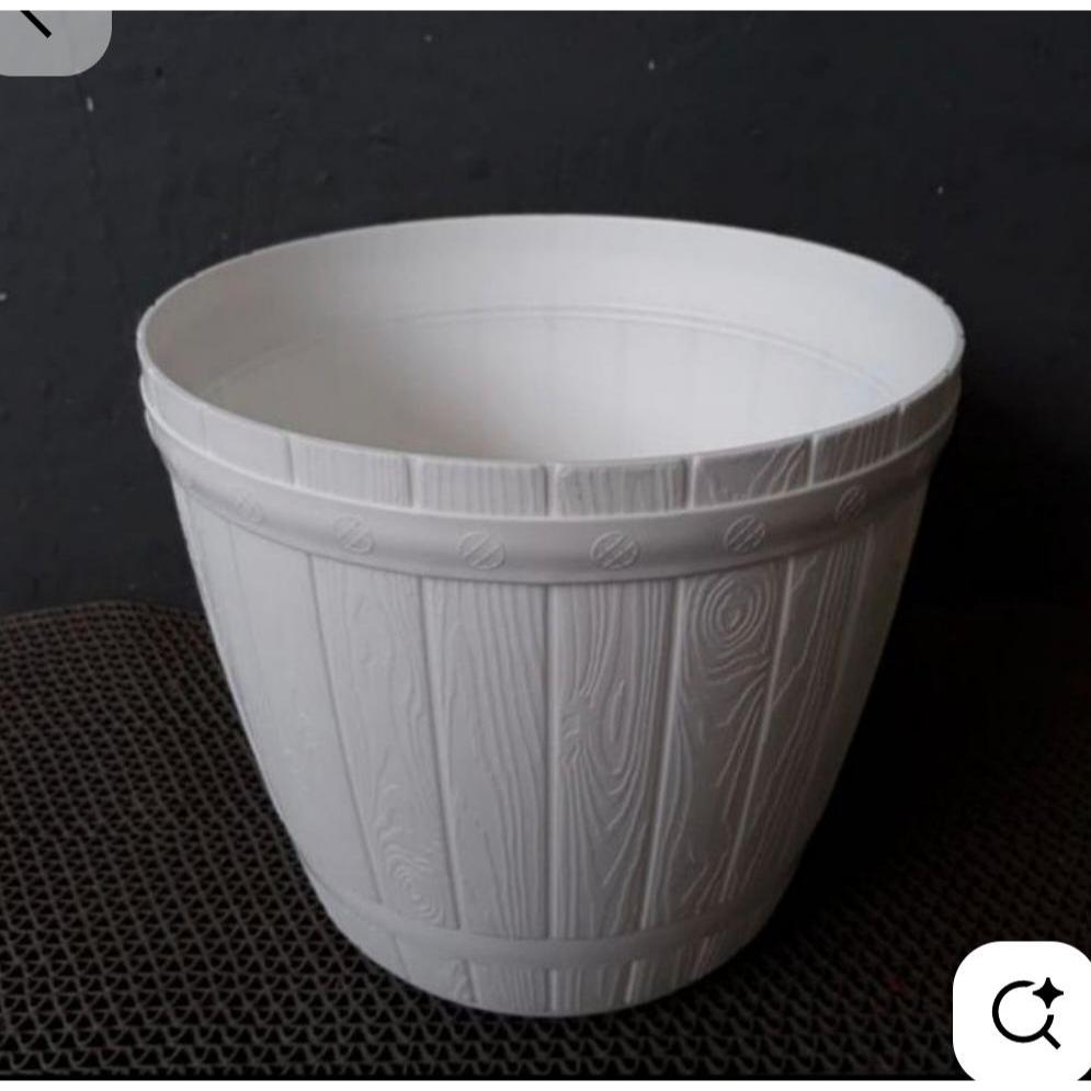 Pot Tanaman Hias Lovenia  Gentong motif Kayu no 22 / Pot Bunga Gentong Kayu 22  / POT cantik Lovenia