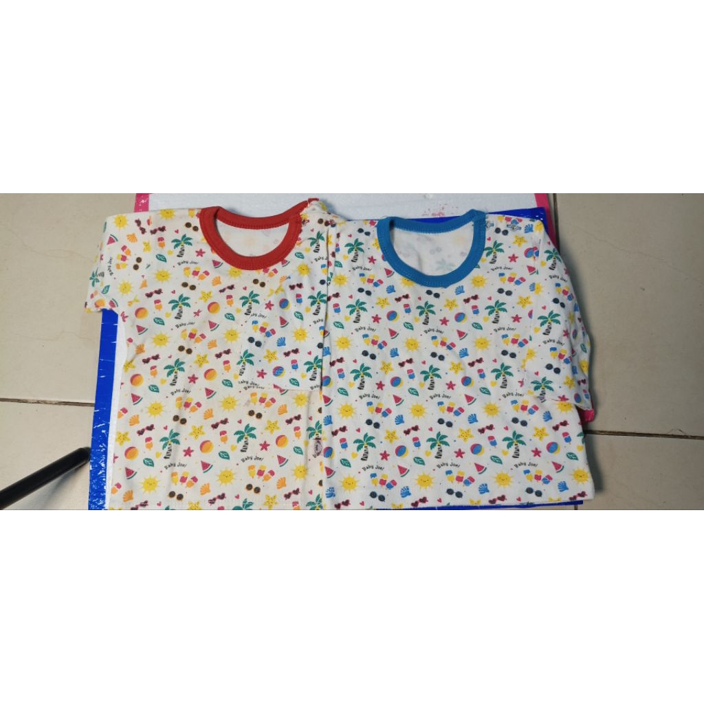 preloved kaos bayi 6 bulan sampai 1 tahun 2pcs merk baby joel