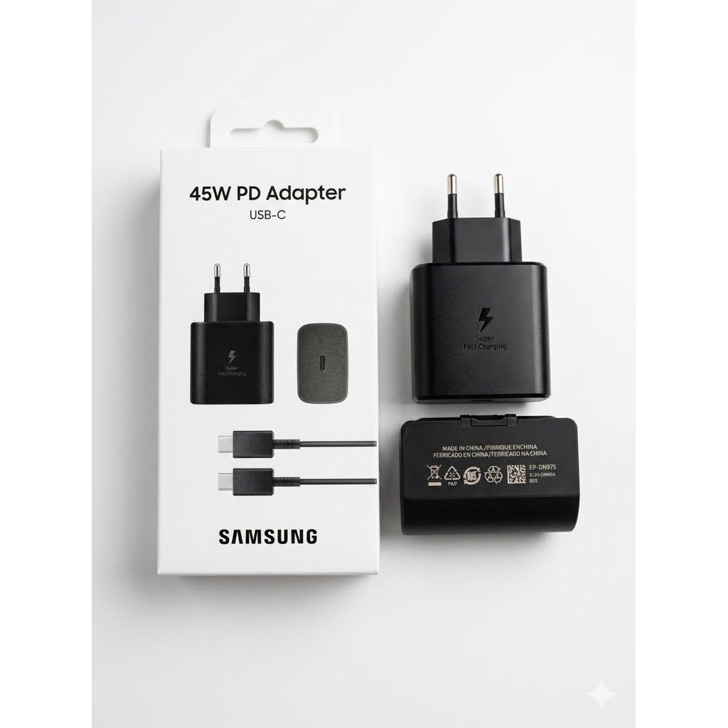 (ORIGINAL) Power Adapter USB C Samsung 45W PD