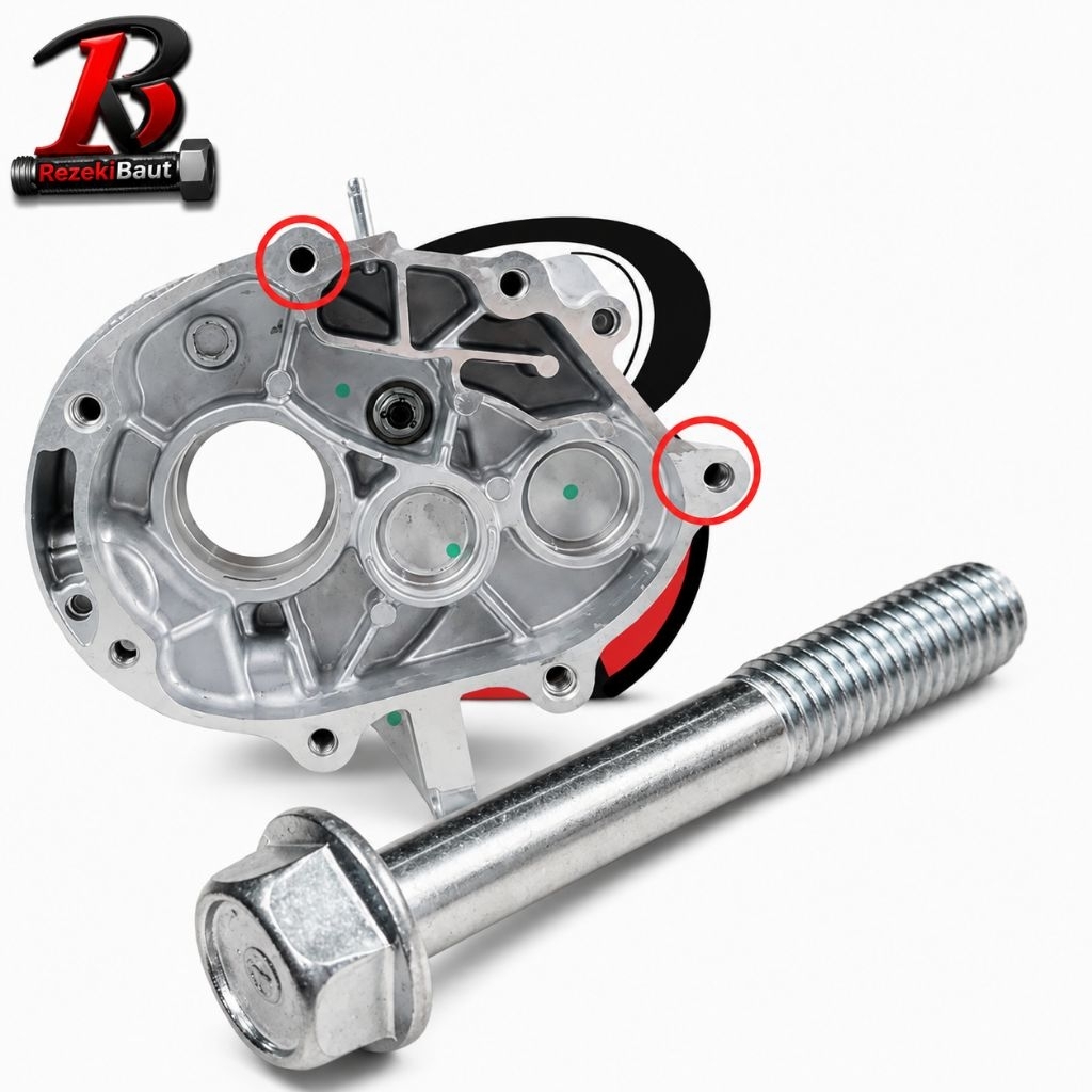 Baut Bolt Flange 8×55 baut krengkes gardan kunci 12 PCX 125, PCX 150, PCX Hybrid, Vario 125 FI eSP, 