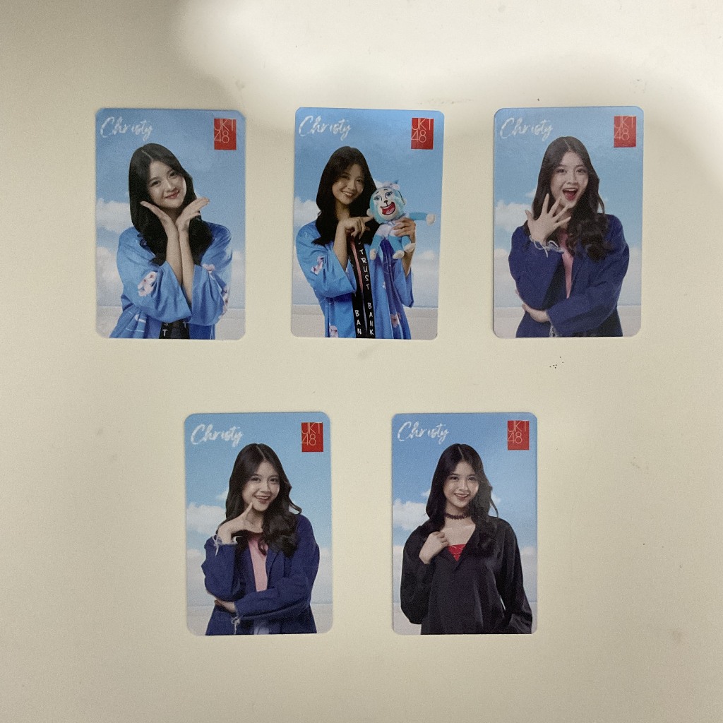 Photocard Christy JKT48 x JTRUST Bank