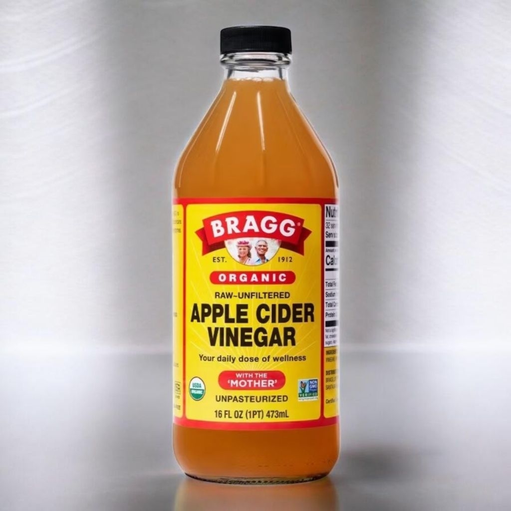 Cuka Apel Amerika B R A G G , Vinegar 946ml/473ml With Mother