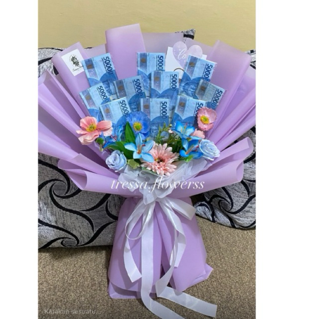 BUKET UANG KOSONG 10 LEMBAR / KERANGKA BUKET UANG / MONEY BOUQUET KOSONG / BUKET WISUDA MEDAN