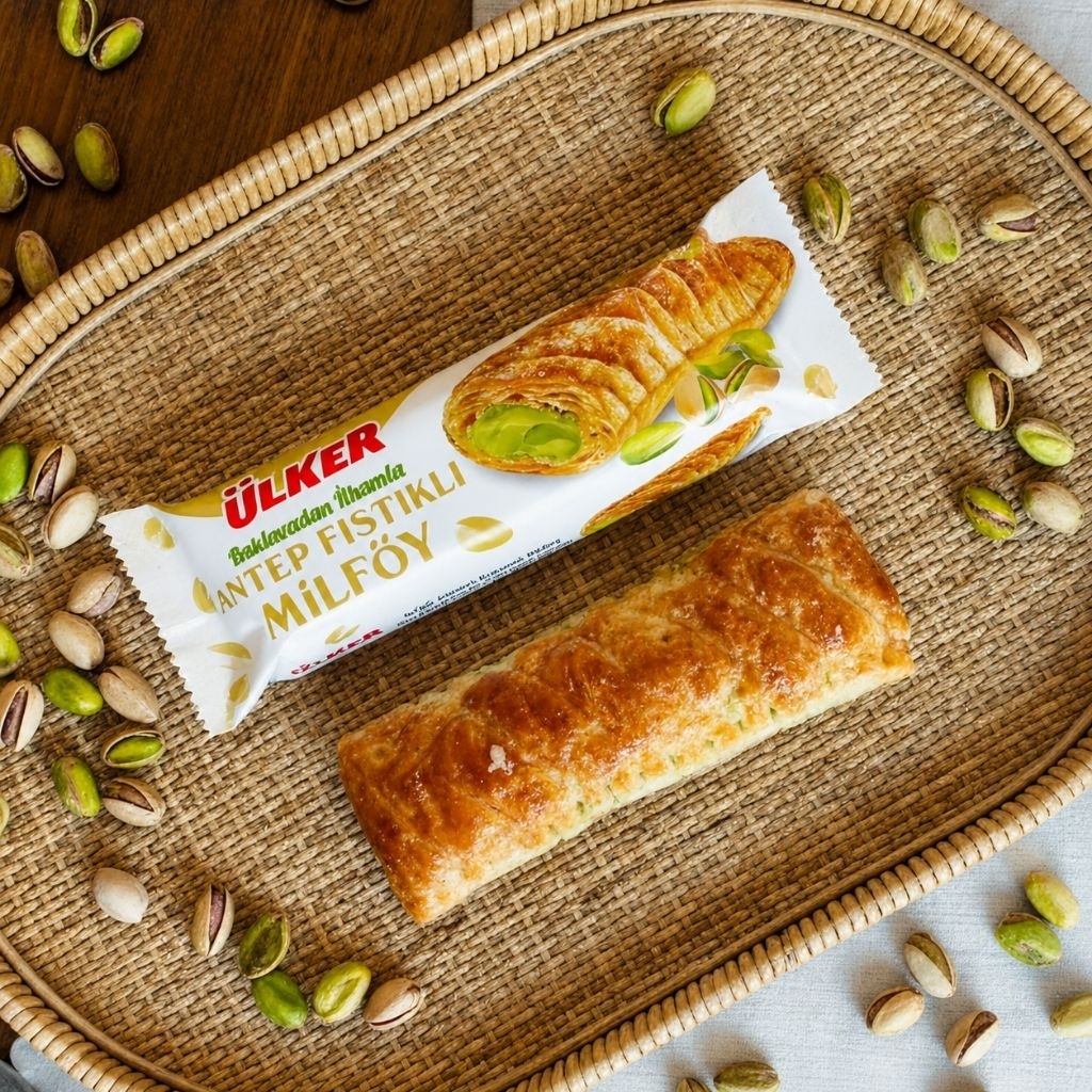 1 Pcs Baklava Turki Ulker Milfoy Pistachio