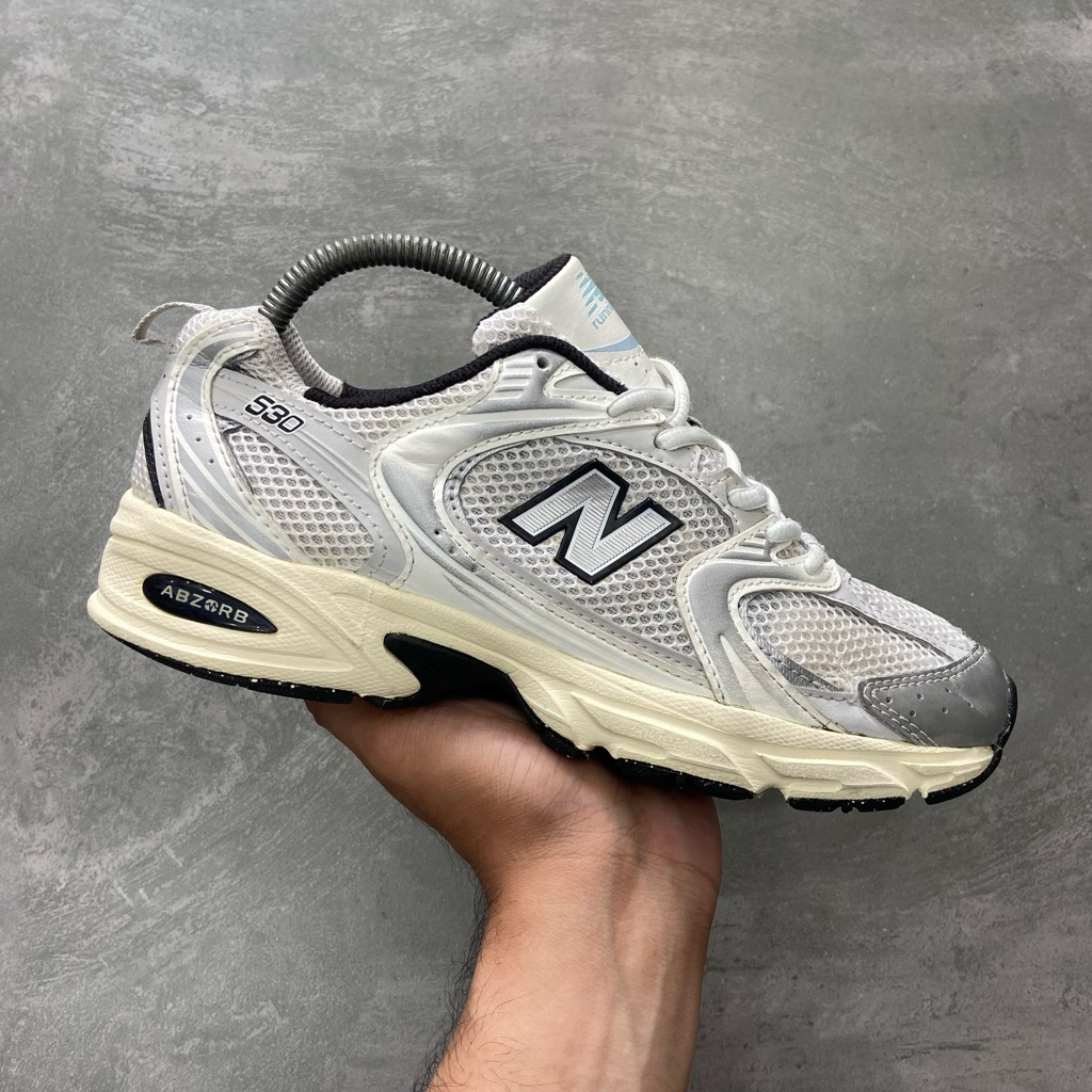 [Size 38] Rare New Balance 530 ‘Silver Cream’ (MR530TA) Second Original Kondisi Mulus No Minus. Harg