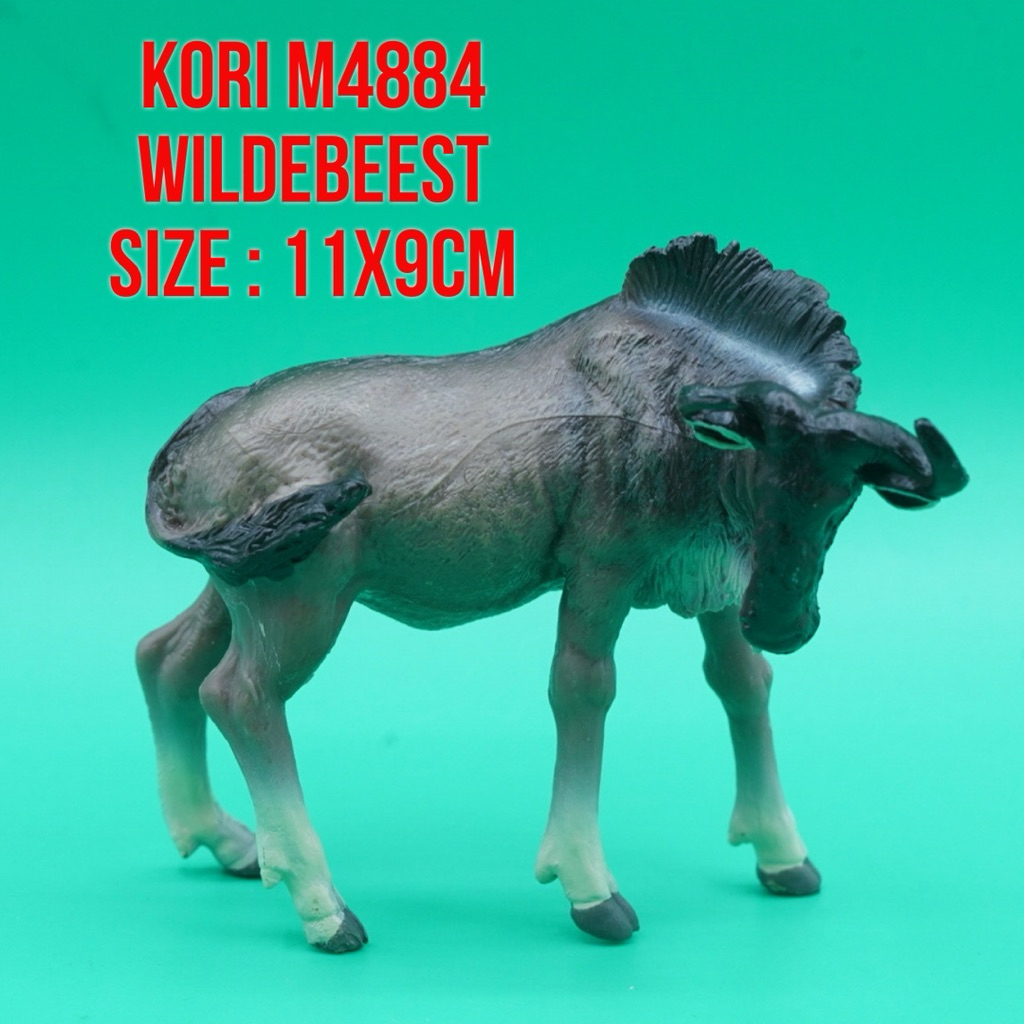 KORI M4884 Wildebeest Gnu Connochaetes Gnou Africa Afrika | Mainan Figure Binatang Miniature Hewan A