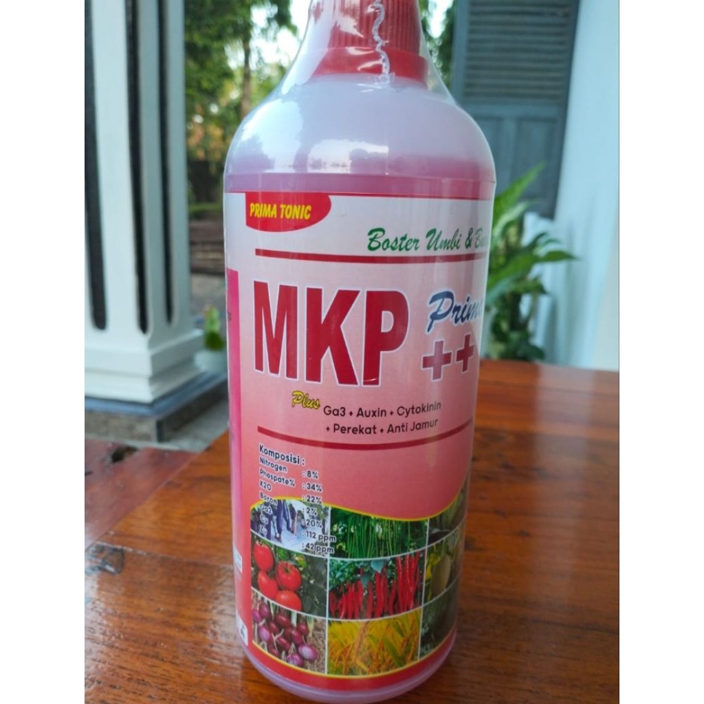 PRIMA TONIC MKP + Perekat + GA3 Pupuk Nutrisi Tanaman Daun dan Buah 1000 ML