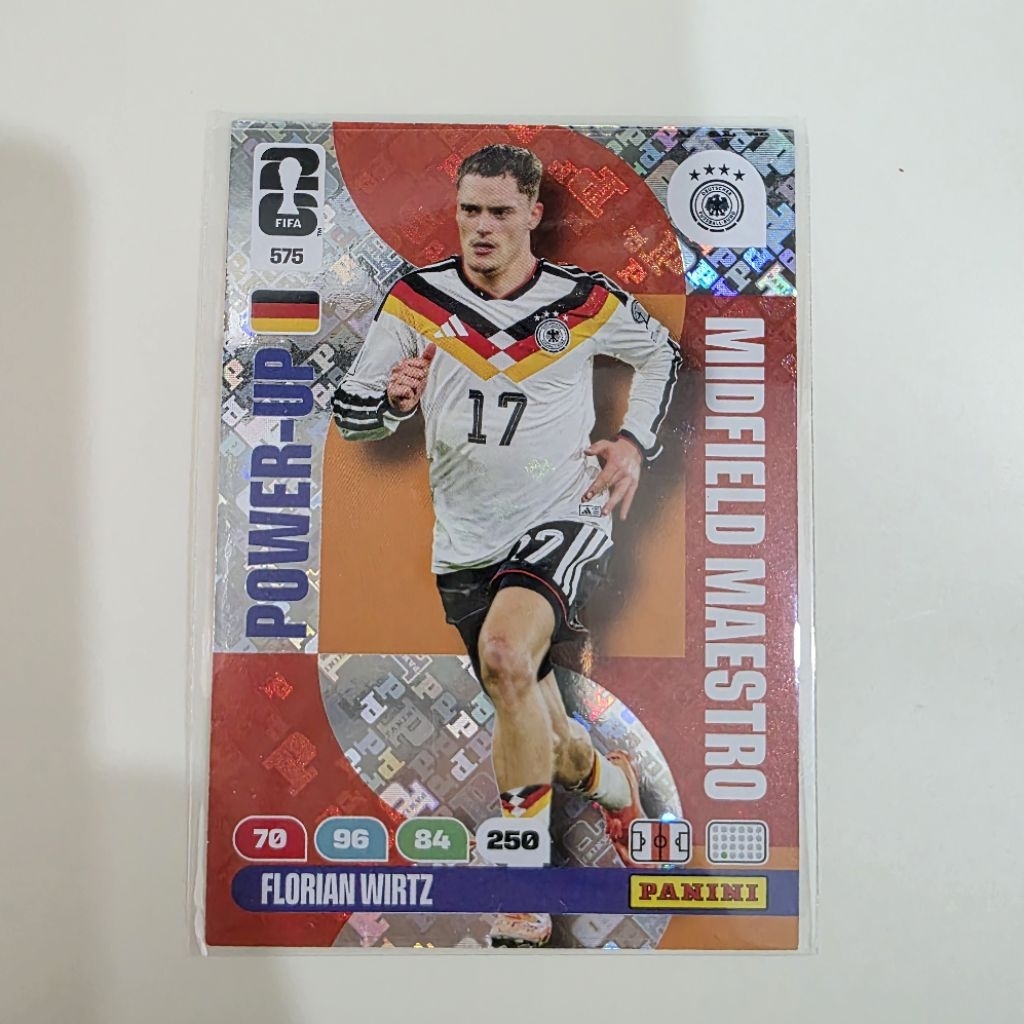 Kartu Bola Panini Adrenalyn XL World Cup 2026 Florian Wirtz Midfield Maestro 575