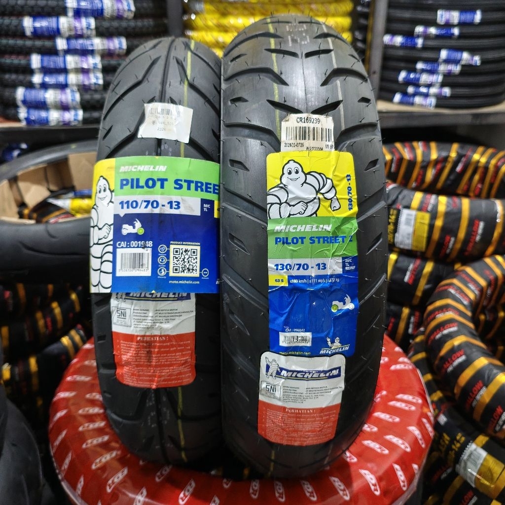 BAN MICHELIN PILOT STREET NMAX 110/70-13, 130/70-14 ORIGINAL 100%