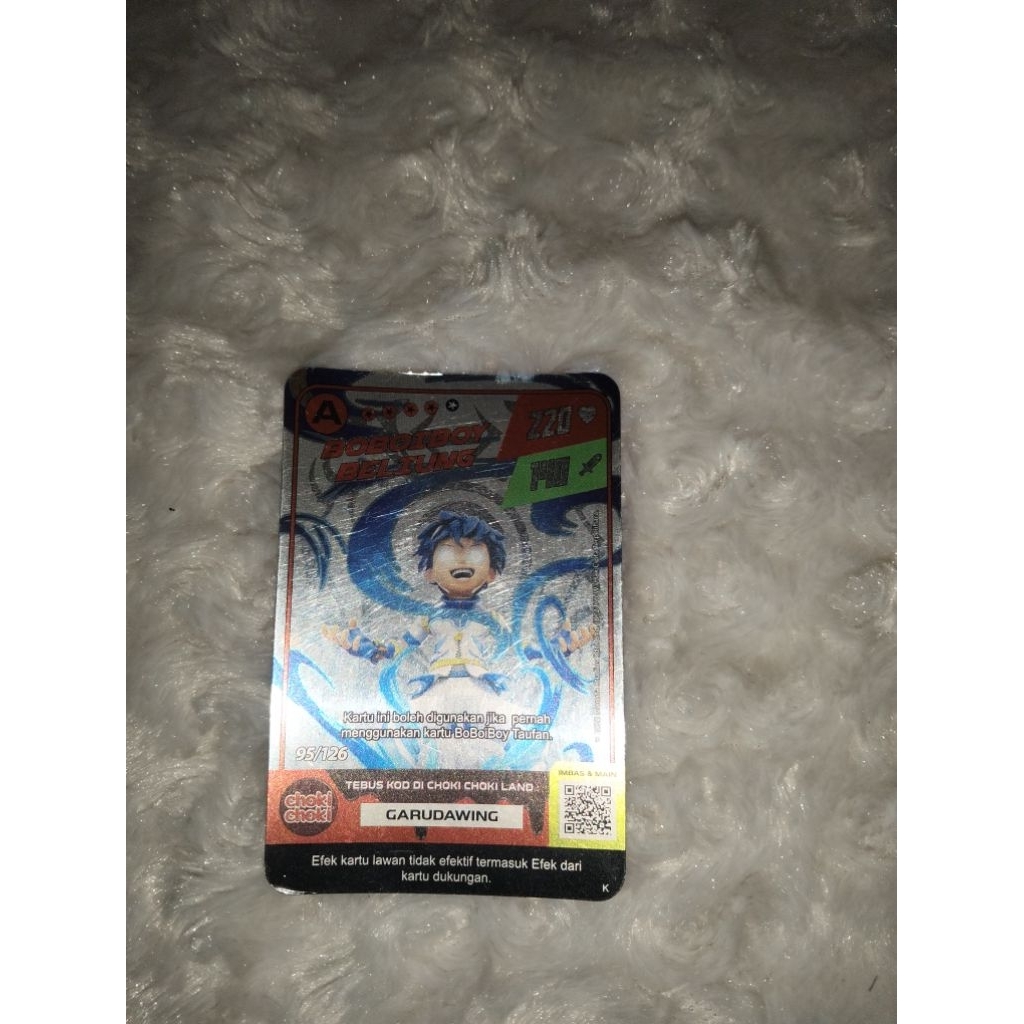 kartu boboiboy Beliung ori