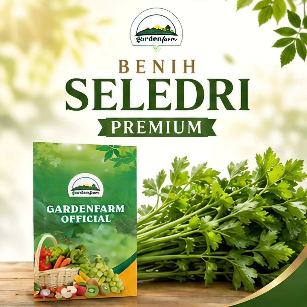 GARDENFARM - Benih Seledri Batang Besar - Benih Unggul Seledri - Bibit Seledri Jumbo - Benih Seledri