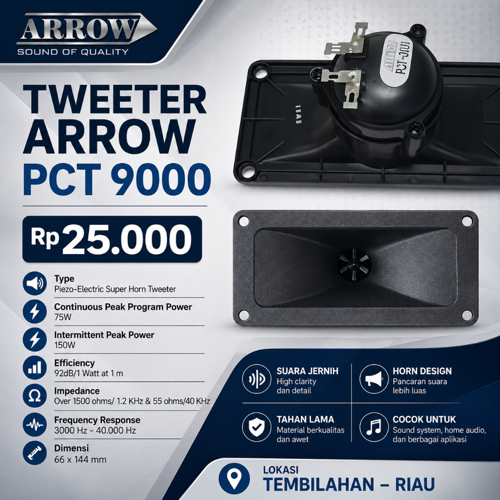 Speaker Tweeter Arrow PCT 9000