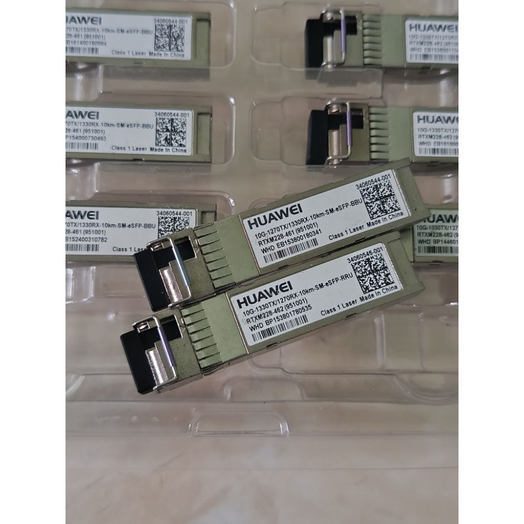 SFP+ HUAWEI BIDI 10G 10KM SM SINGLECORE SEPASANG BARU