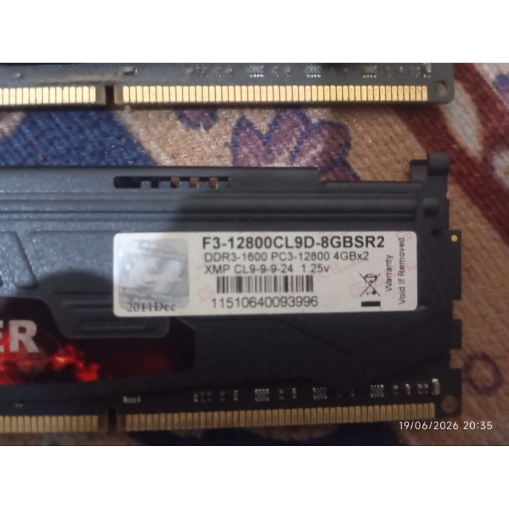 Ram gskill sniper kit 8gb 2x4gb