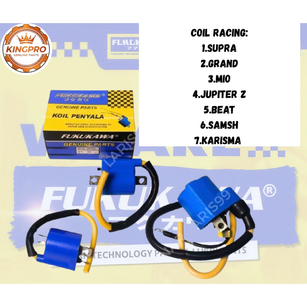 COIL RACING PENGAPIAN SUPRA/GRAND/MIO/JUPITER Z/BEAT/SMASH/KARISMA FUKUKAWA