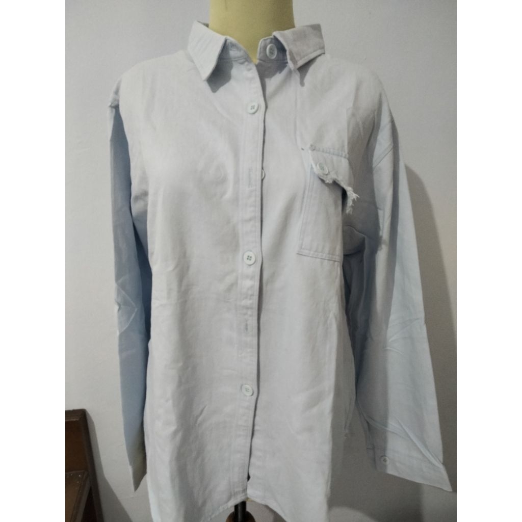 Preloved Kemeja wanita oversize denim