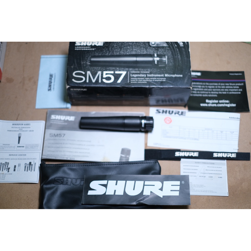 Microphone Dynamic Shure SM57 Orginal Made in Mexico Bukan Sm 58 Recording