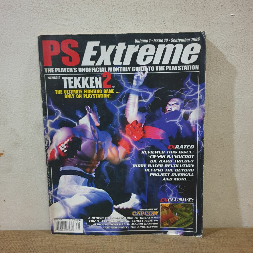 Majalah Game Vintage Import PS Extreme cover Tekken 2 September 1996
